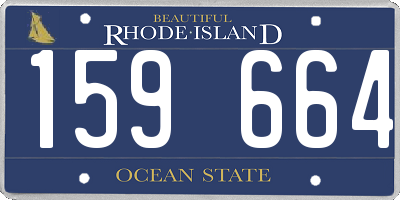 RI license plate 159664