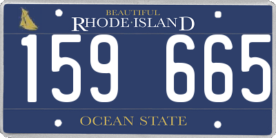 RI license plate 159665