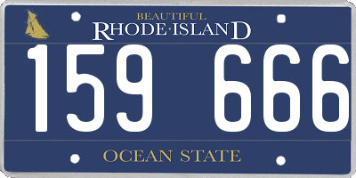 RI license plate 159666