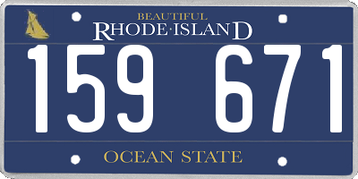 RI license plate 159671