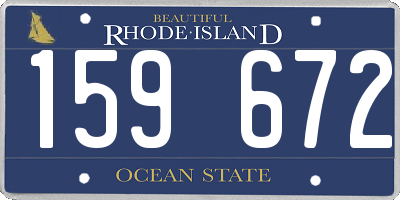 RI license plate 159672