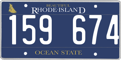 RI license plate 159674