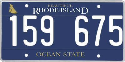 RI license plate 159675