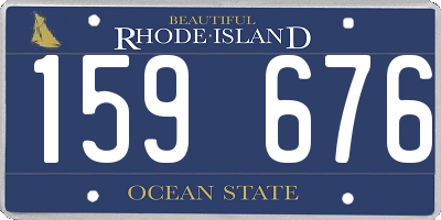 RI license plate 159676