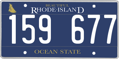 RI license plate 159677