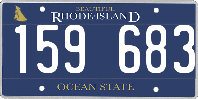 RI license plate 159683