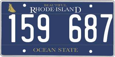 RI license plate 159687