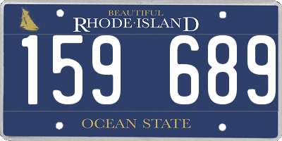 RI license plate 159689