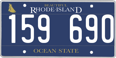 RI license plate 159690
