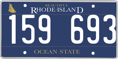 RI license plate 159693