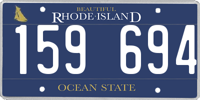 RI license plate 159694
