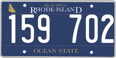 RI license plate 159702