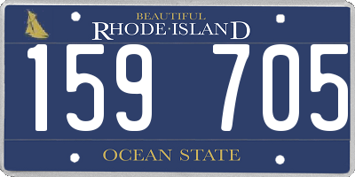 RI license plate 159705