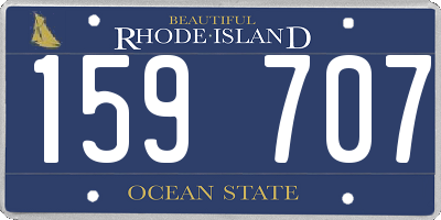 RI license plate 159707