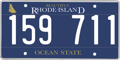 RI license plate 159711