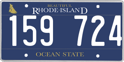 RI license plate 159724
