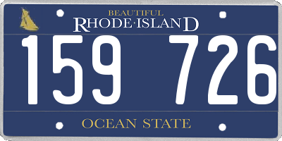 RI license plate 159726