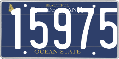 RI license plate 15975
