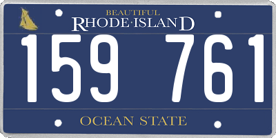 RI license plate 159761