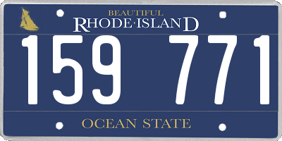 RI license plate 159771