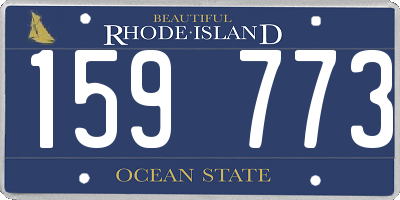 RI license plate 159773