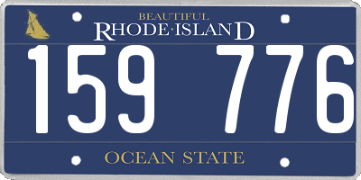 RI license plate 159776
