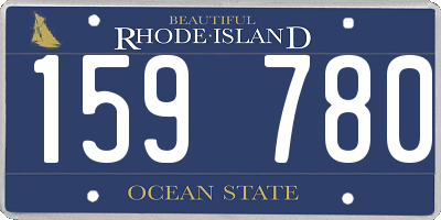 RI license plate 159780