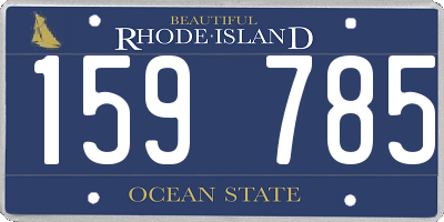 RI license plate 159785