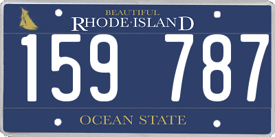 RI license plate 159787
