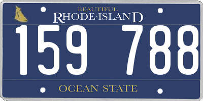 RI license plate 159788