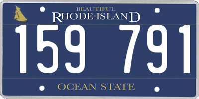 RI license plate 159791