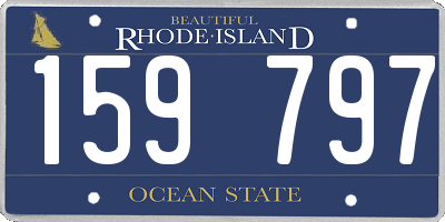 RI license plate 159797
