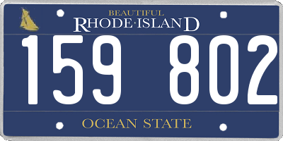 RI license plate 159802