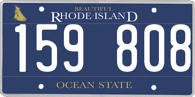 RI license plate 159808