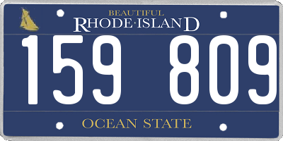 RI license plate 159809