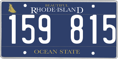 RI license plate 159815