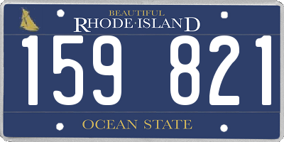 RI license plate 159821