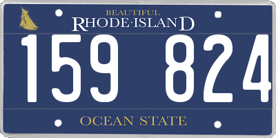 RI license plate 159824