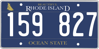 RI license plate 159827