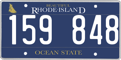 RI license plate 159848