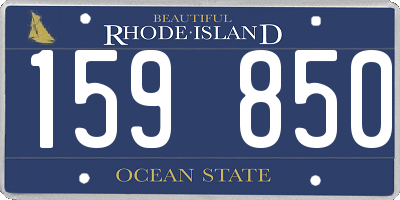 RI license plate 159850