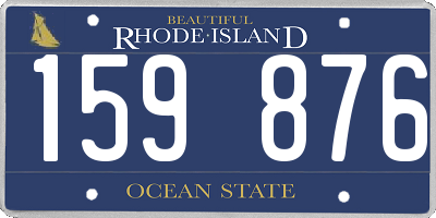 RI license plate 159876