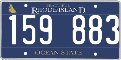 RI license plate 159883