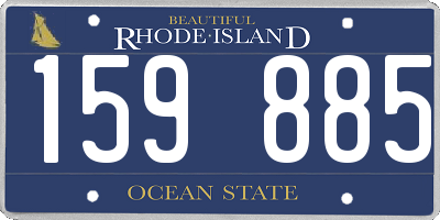 RI license plate 159885