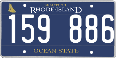 RI license plate 159886