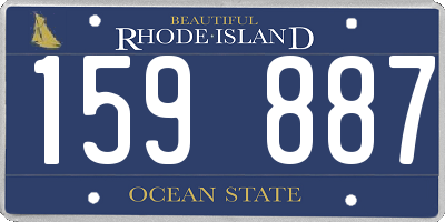 RI license plate 159887