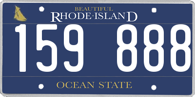 RI license plate 159888