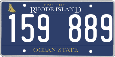 RI license plate 159889
