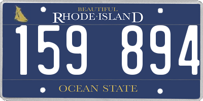 RI license plate 159894
