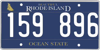 RI license plate 159896